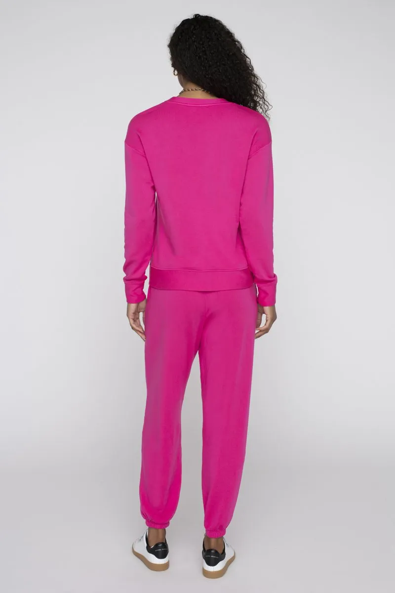 Softest Fleece Drawstring Sweatpant, Ultra Pink