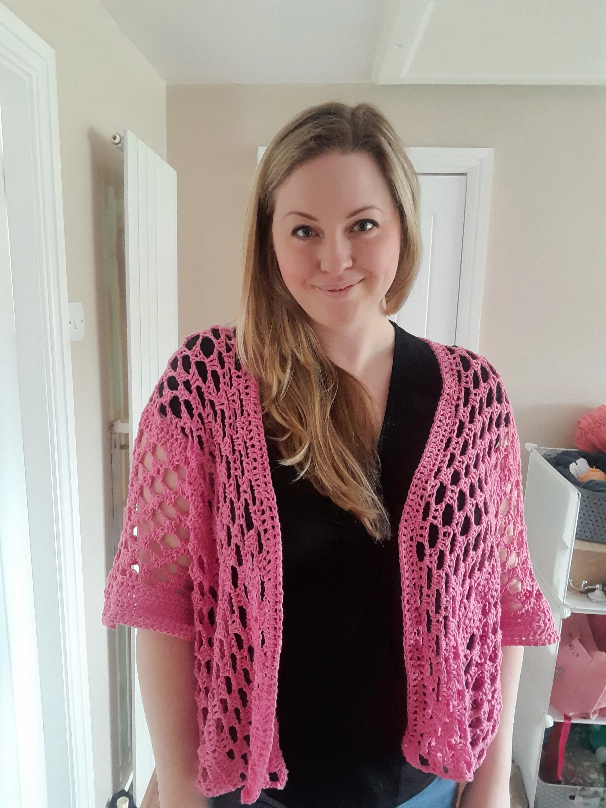 Summer lace cardi crochet pattern