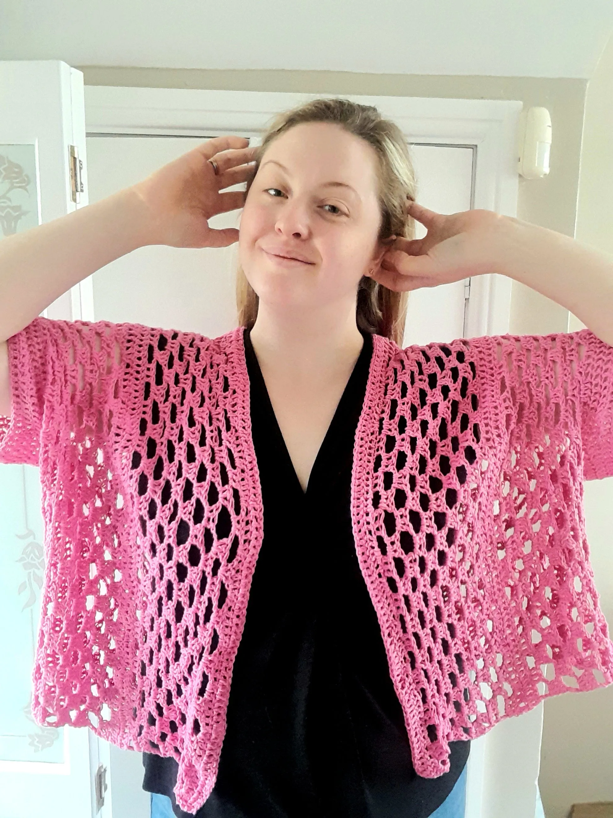 Summer lace cardi crochet pattern