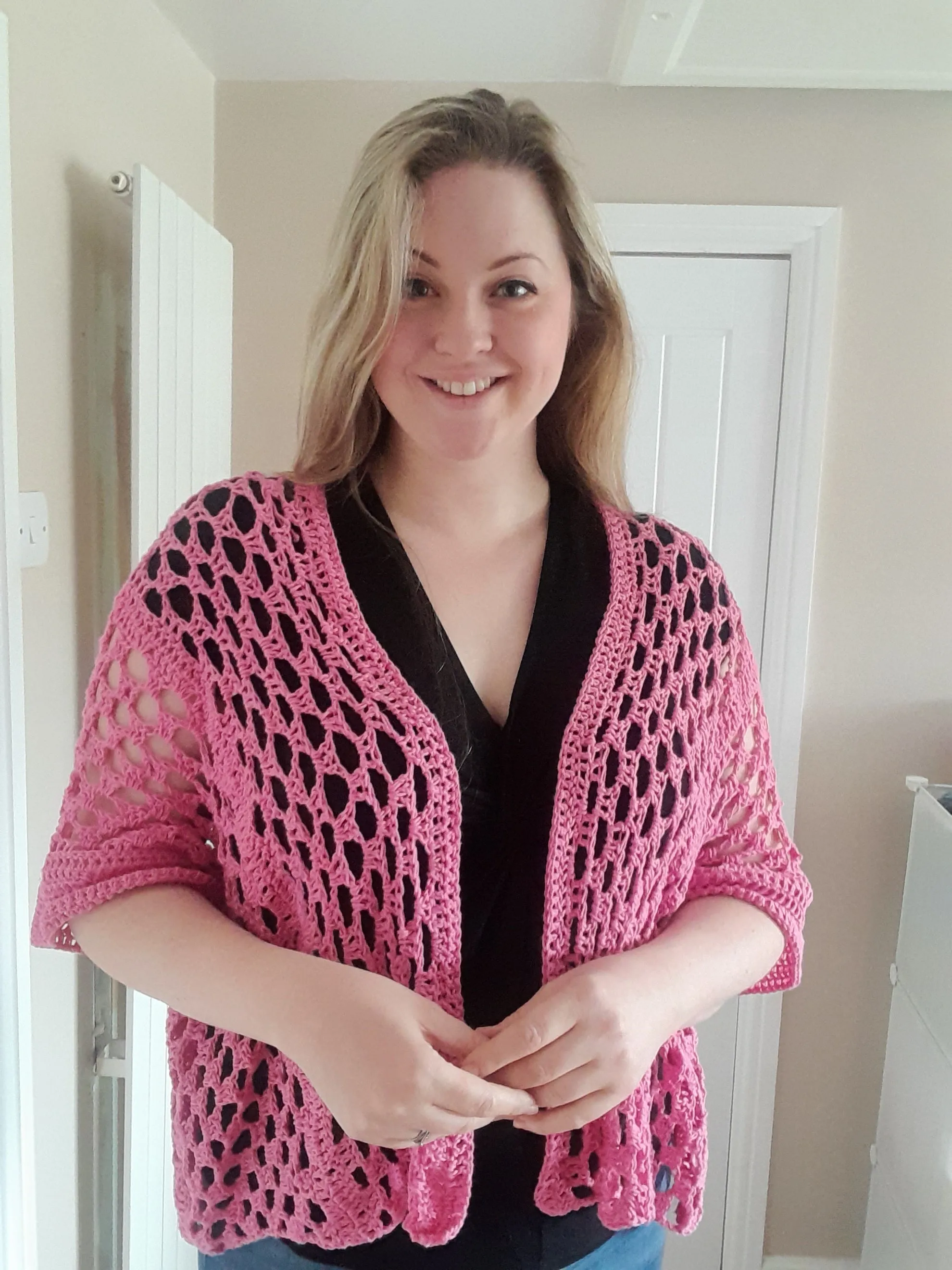 Summer lace cardi crochet pattern