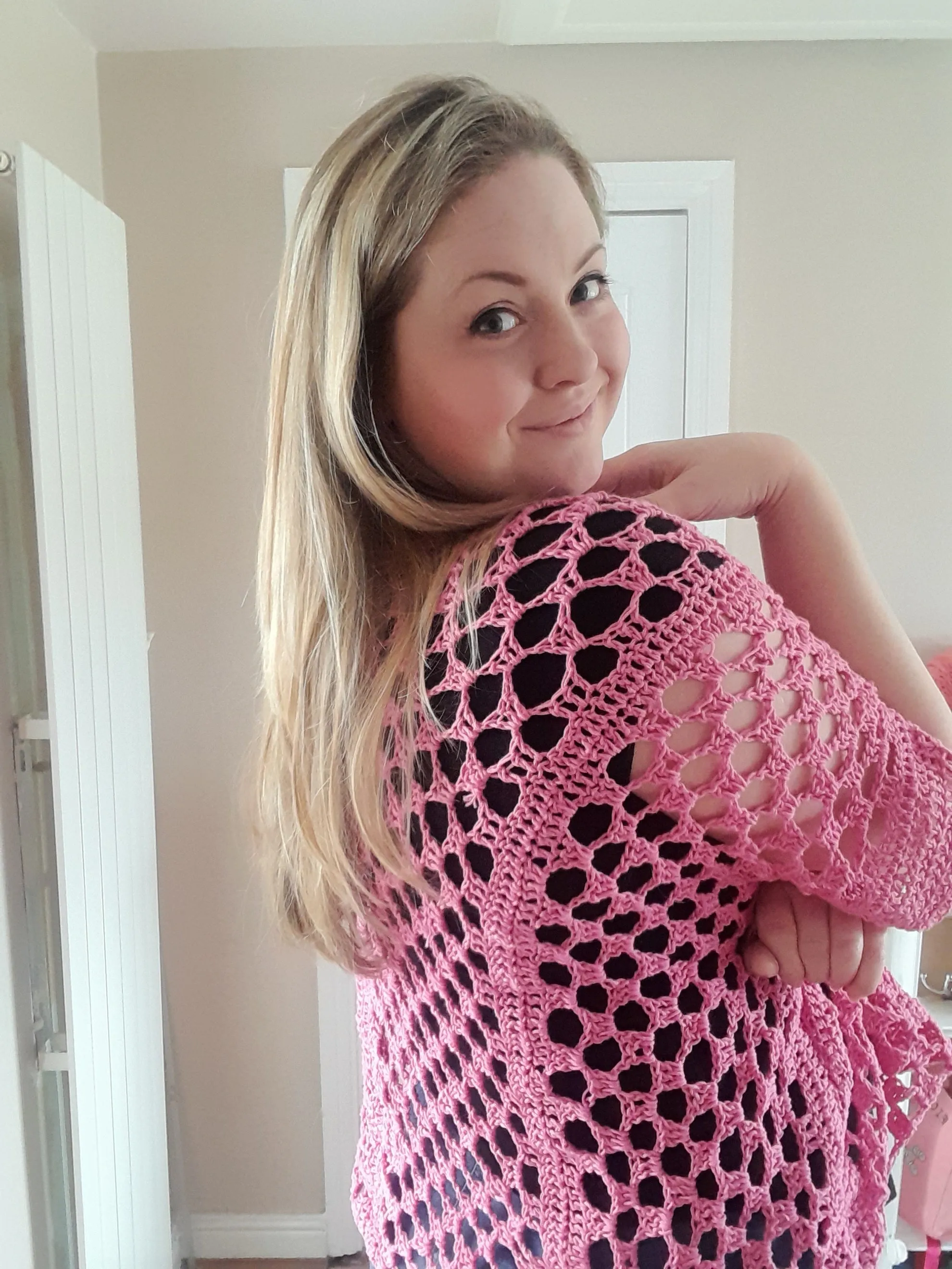 Summer lace cardi crochet pattern