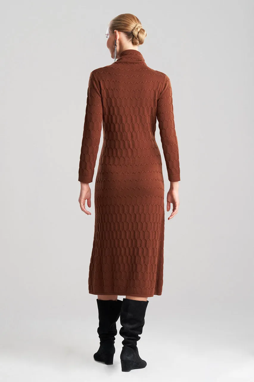 Textured Mandalay Turtleneck Dress