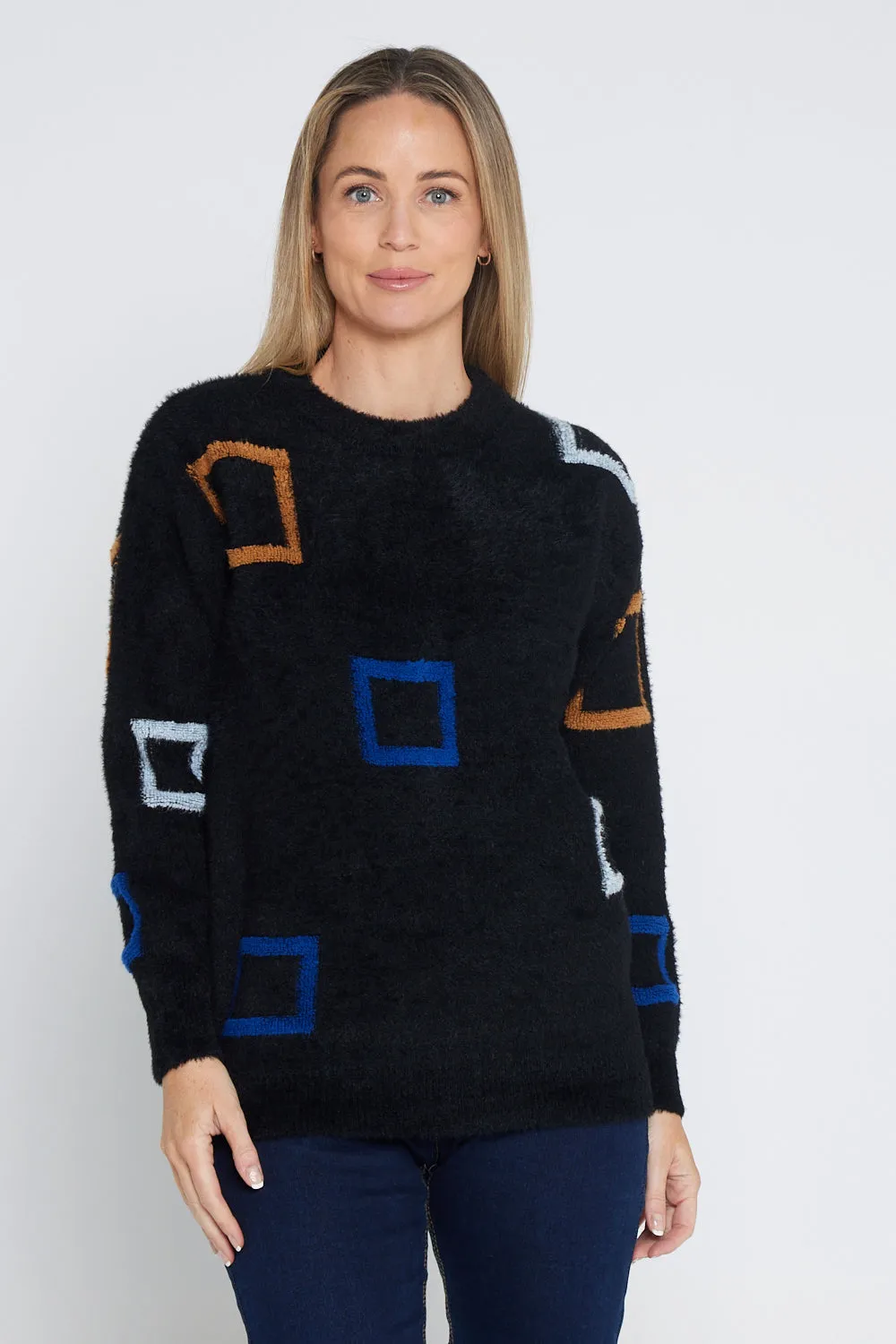 Tobi Jumper - Black Square