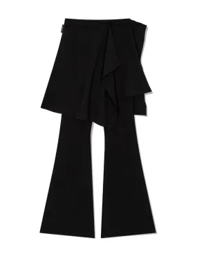 [UGLY SHADOW] FW 24 US FLARED SKIRT BOOTCUT PANTS(BLACK)