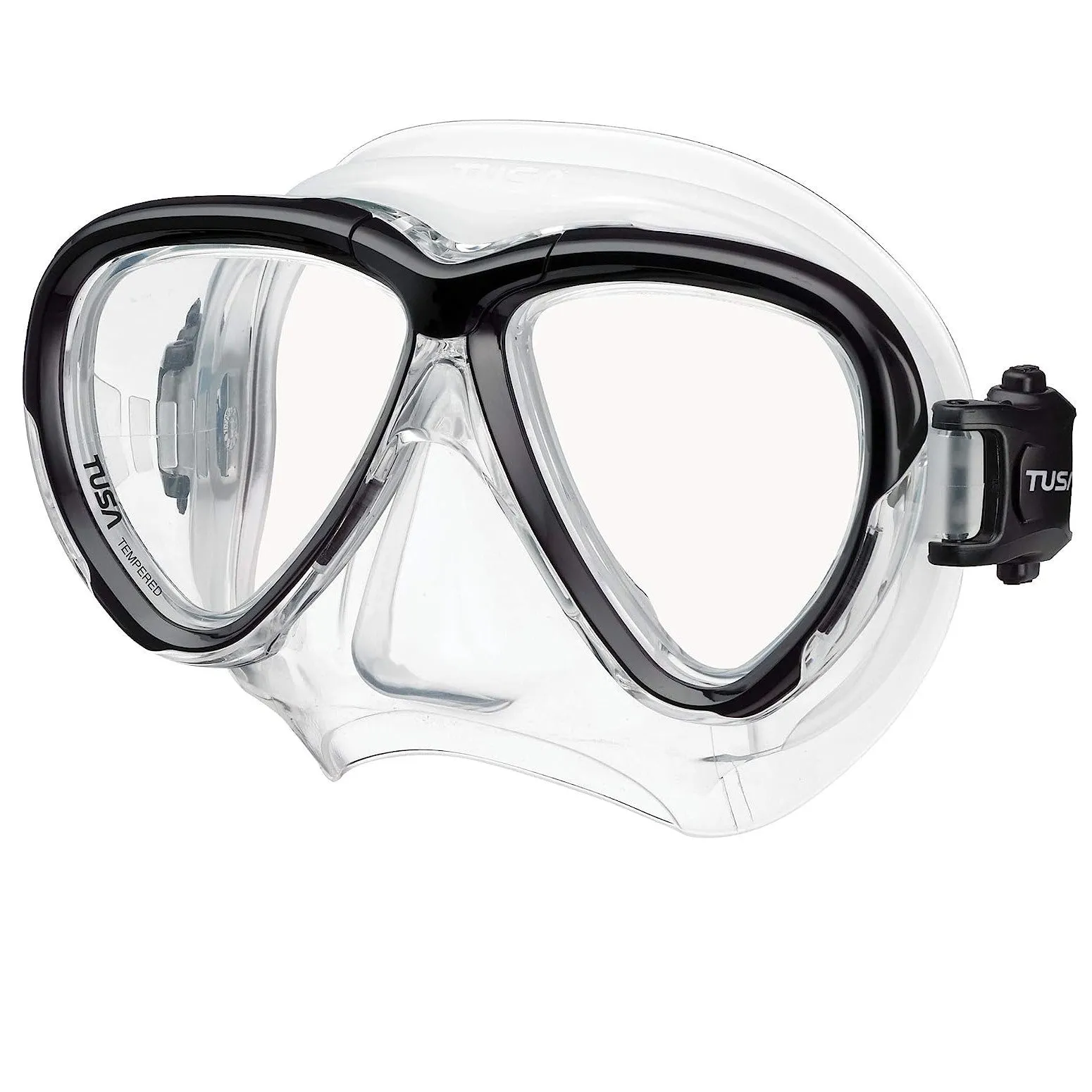 Used Tusa Intega Scuba Diving Mask - Black