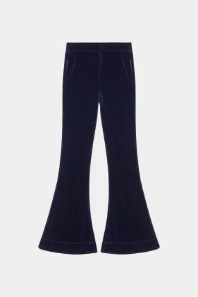 Velvet Jersey Flared Pants