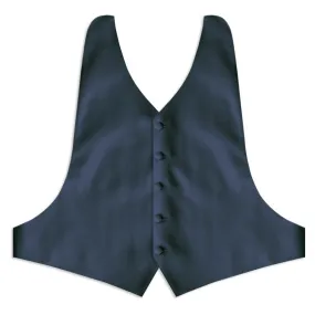 Victorian Blue Backless Tuxedo Vest