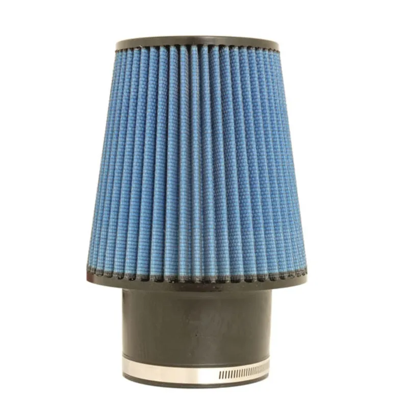 Volant MaxFlow 5 Clamp-On Air Filter Element - Conical - Oiled - 7.5 in Base - 5.5 in Top Diameter - 8 in Tall - 4.5 in Flange - Reusable Cotton - Blue - Universal