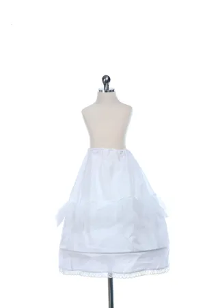 White Long Hoop Crinoline