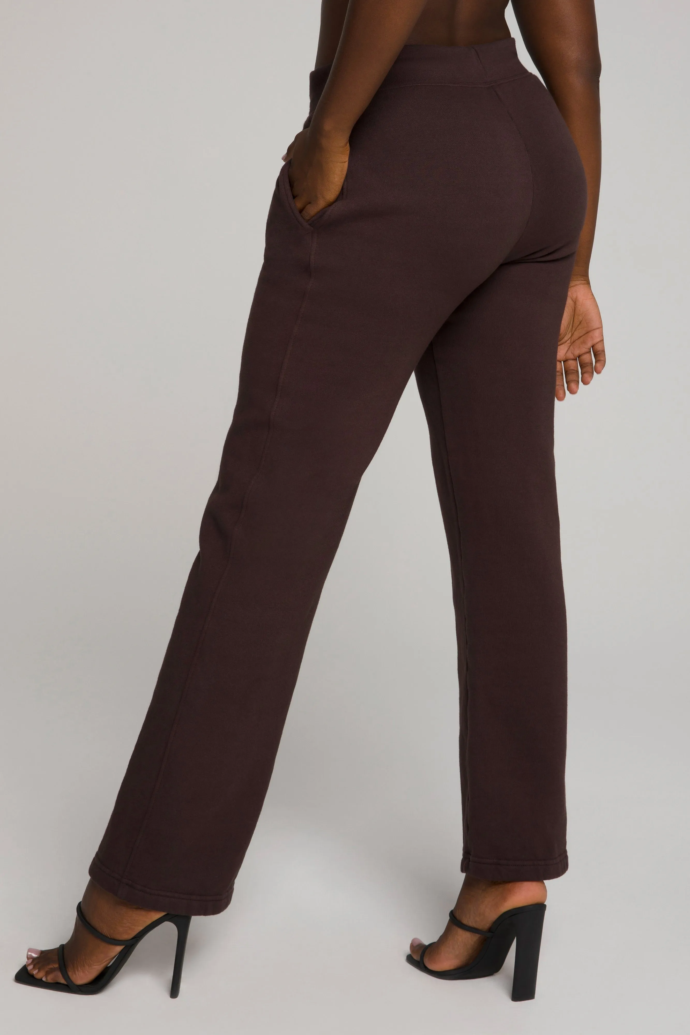 WIDE LEG SWEATPANTS | COFFEE001