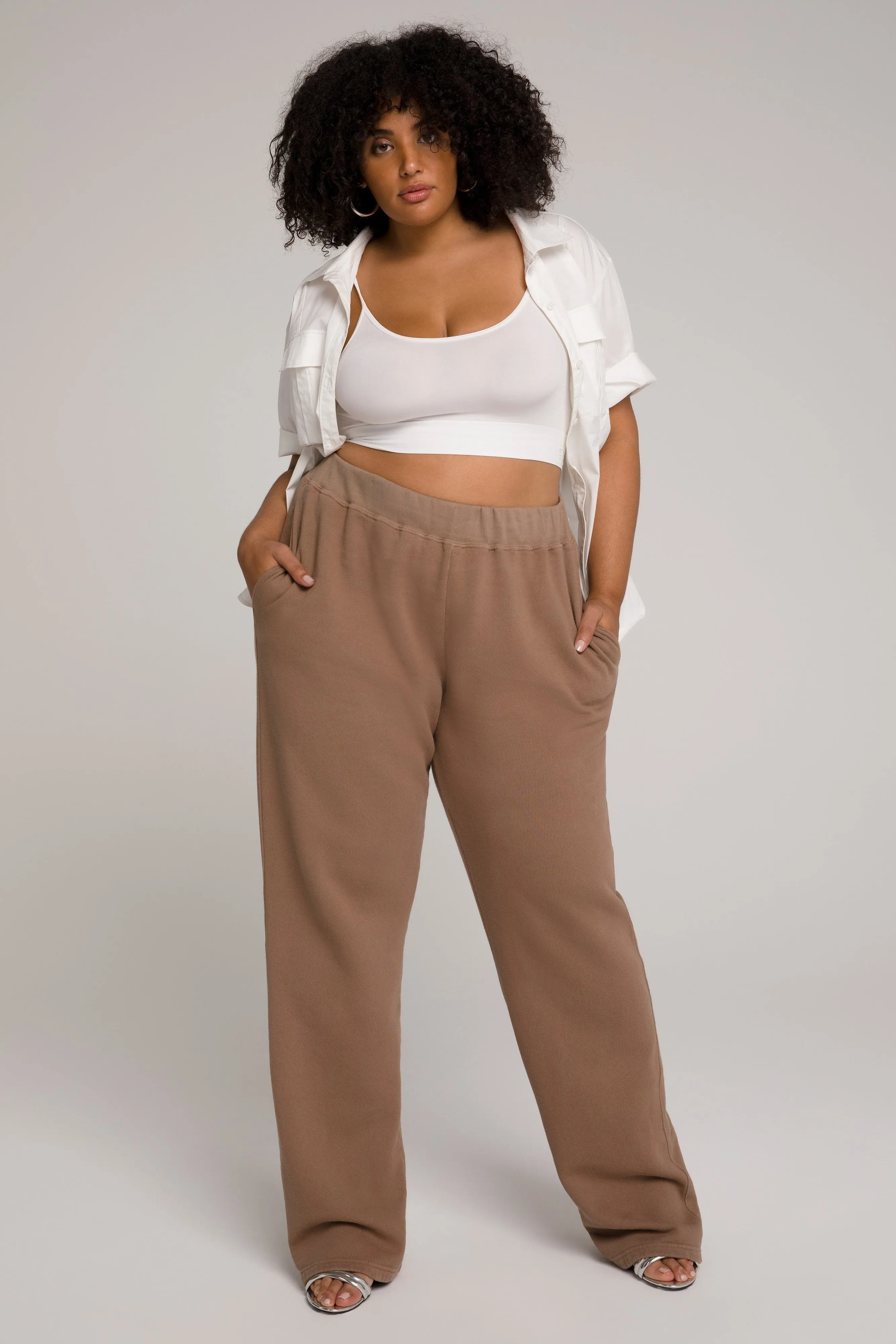 WIDE LEG SWEATPANTS | PUTTY001