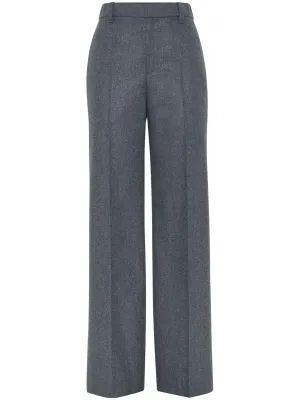 wide-leg tailored trousers