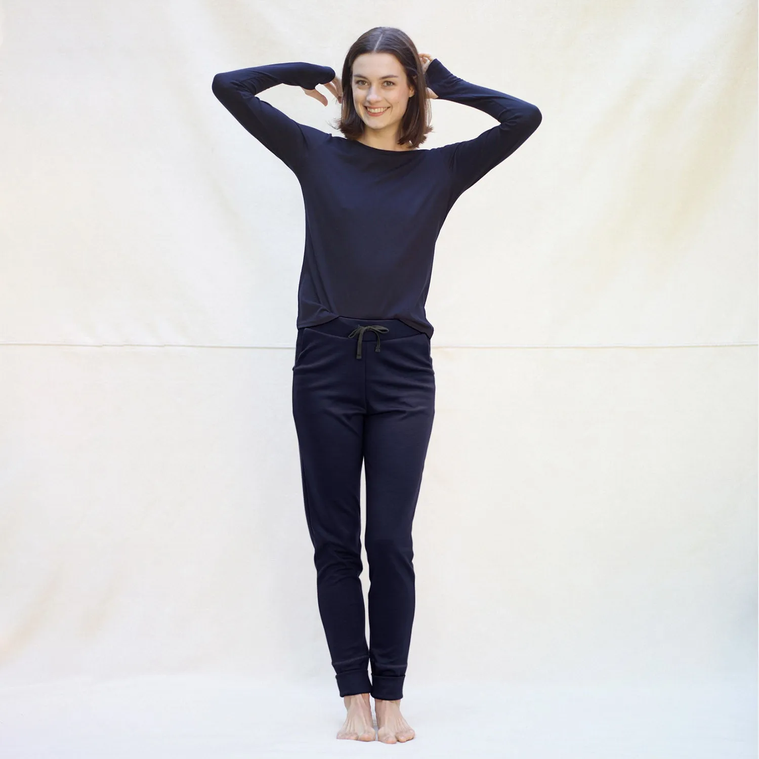 Womens Merino Wool 24-7 Trouser - Midnight