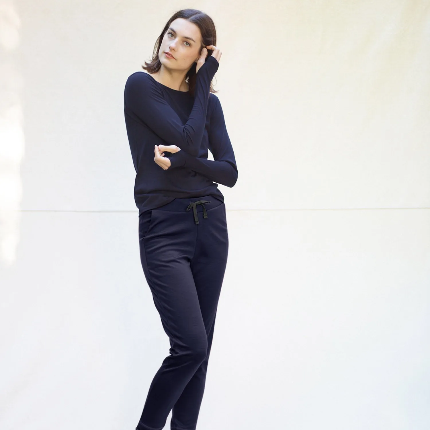 Womens Merino Wool 24-7 Trouser - Midnight