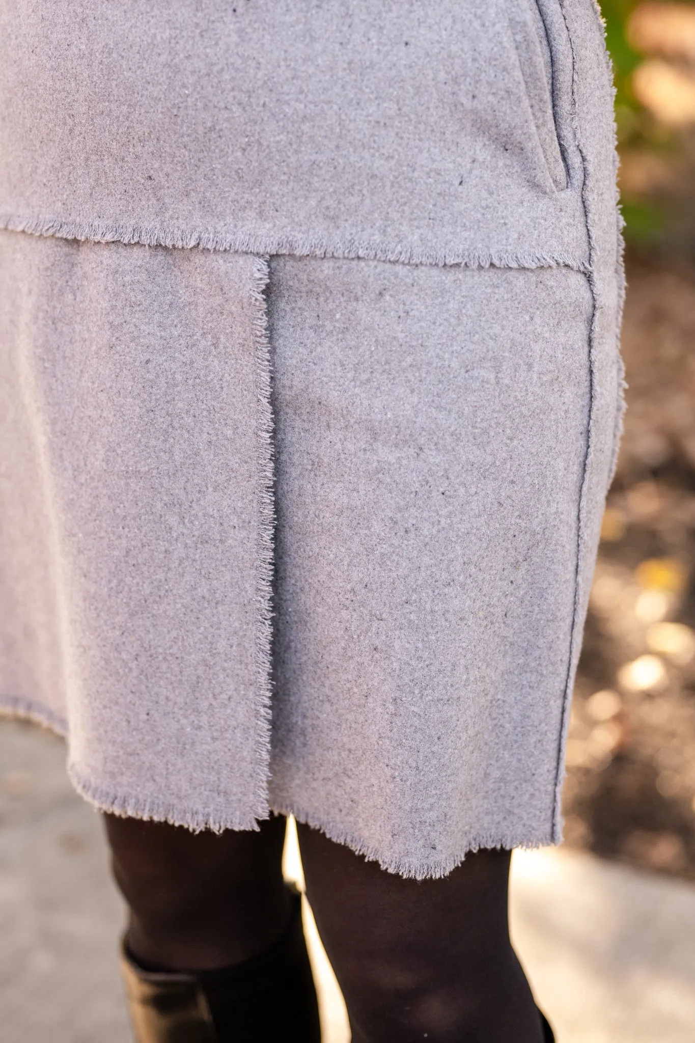 Wool Mini Skirt