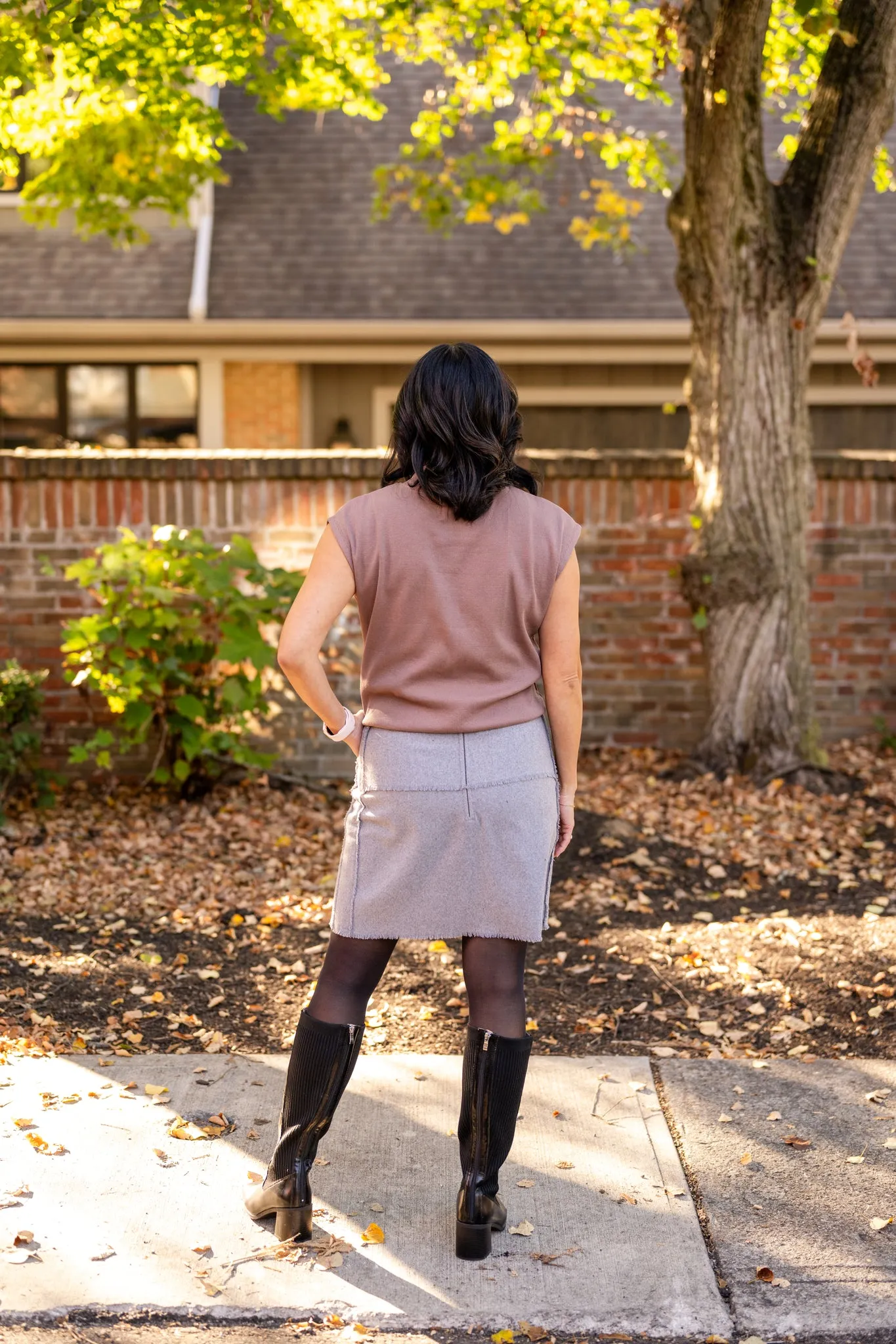 Wool Mini Skirt