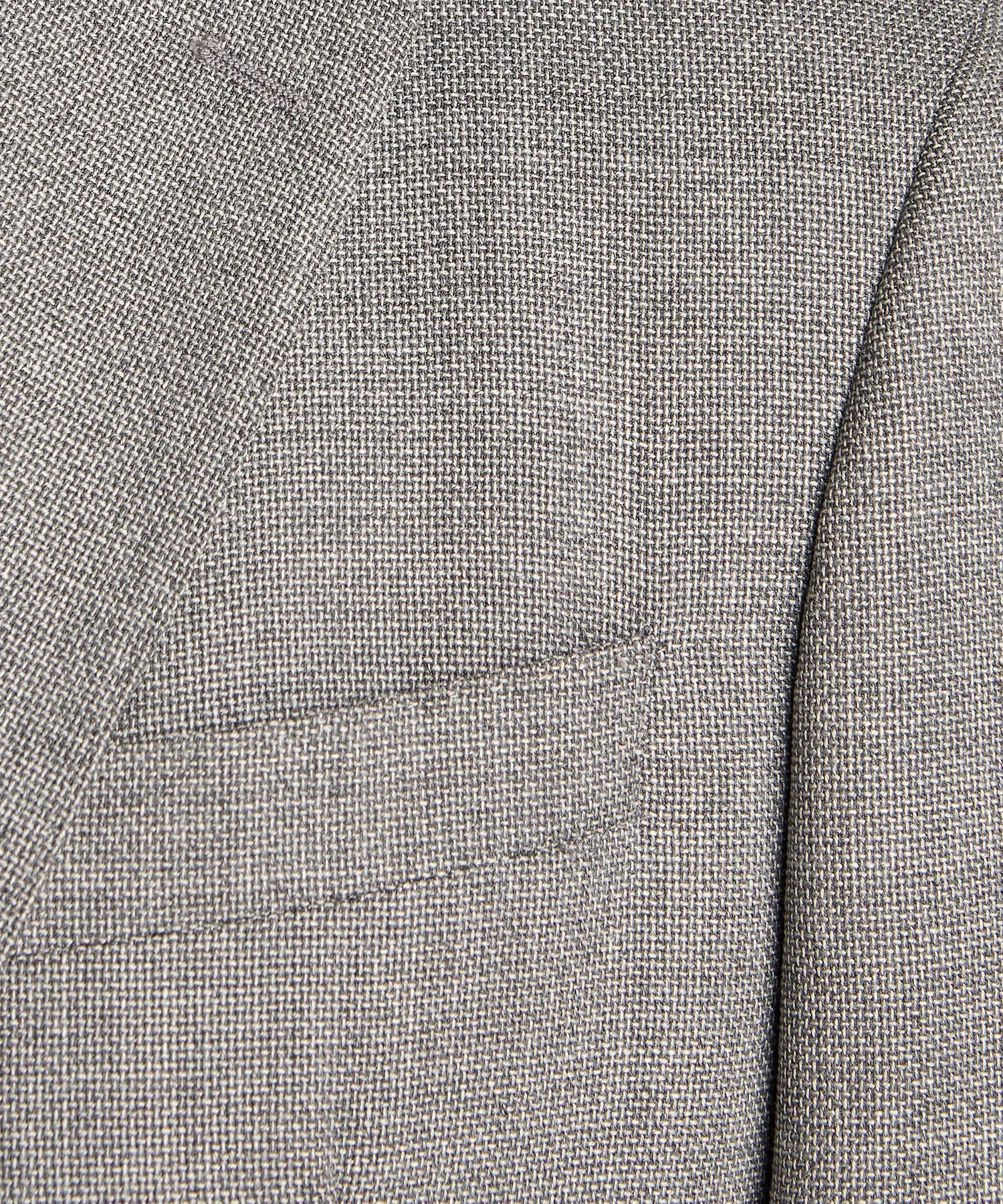 Wool/Linen Basketweave Sutton Sport Coat in Grey