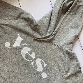 YES grey hoody (medium size 12)