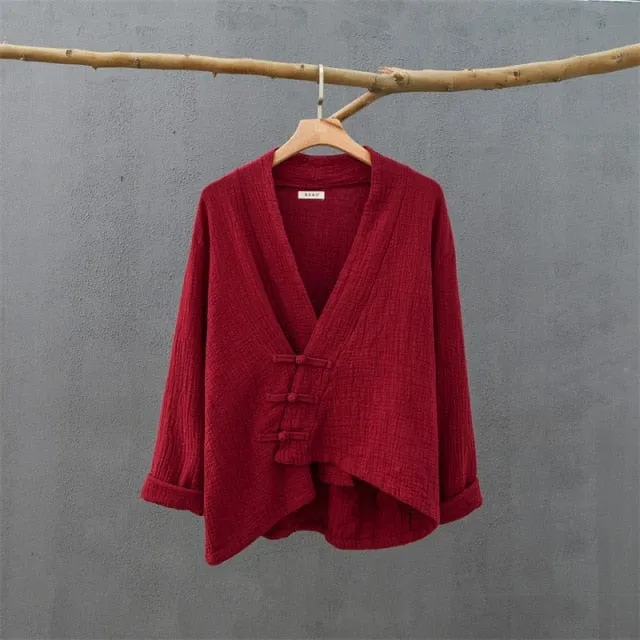 Yoko Cotton Linen Cardigan | Zen