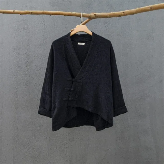 Yoko Cotton Linen Cardigan | Zen