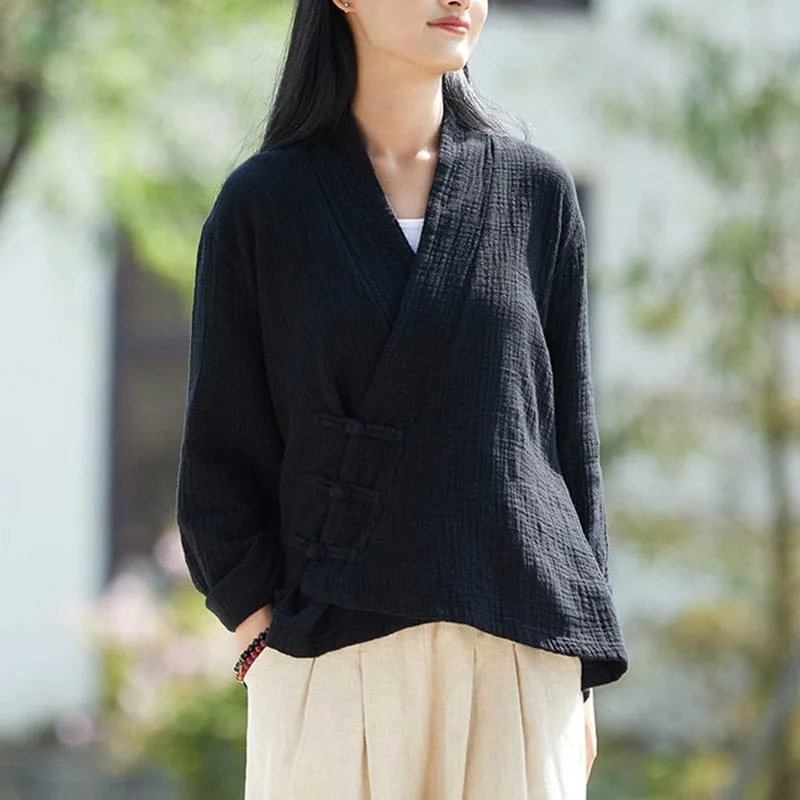 Yoko Cotton Linen Cardigan | Zen