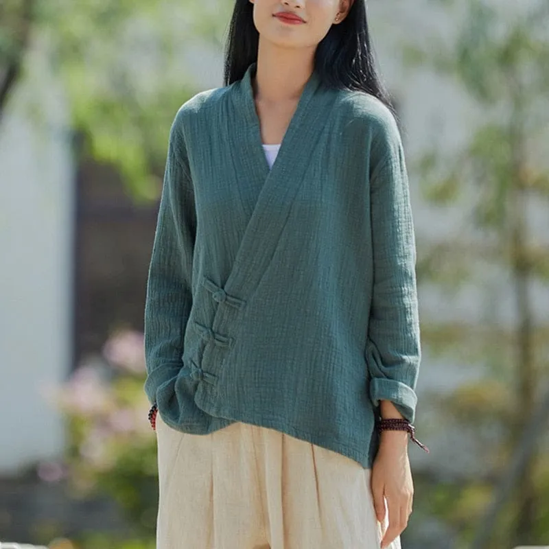 Yoko Cotton Linen Cardigan | Zen