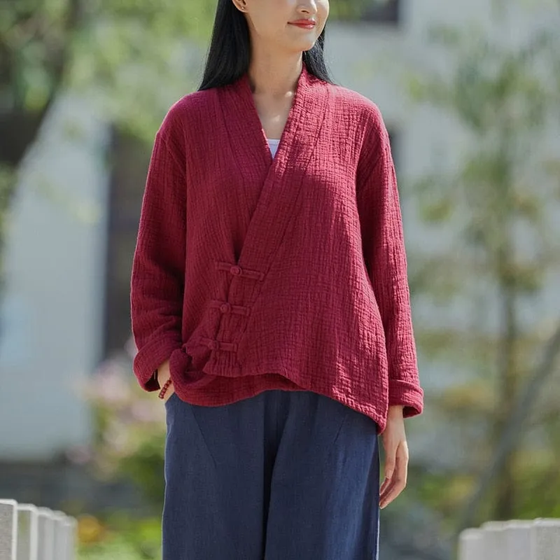 Yoko Cotton Linen Cardigan | Zen