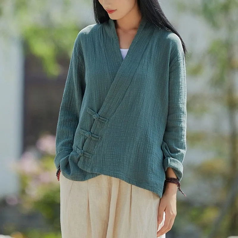 Yoko Cotton Linen Cardigan | Zen