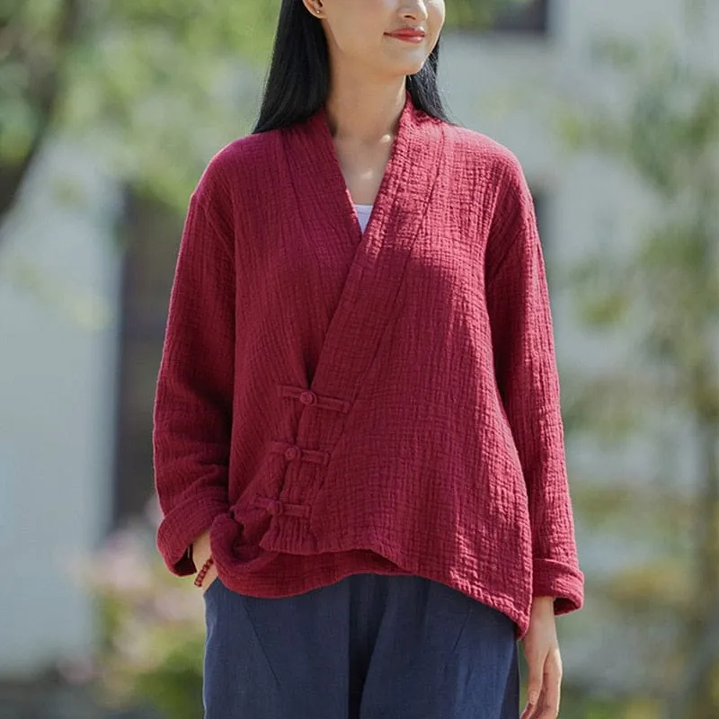 Yoko Cotton Linen Cardigan | Zen