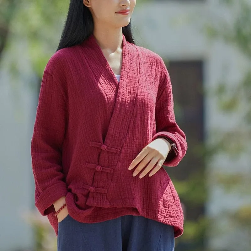 Yoko Cotton Linen Cardigan | Zen