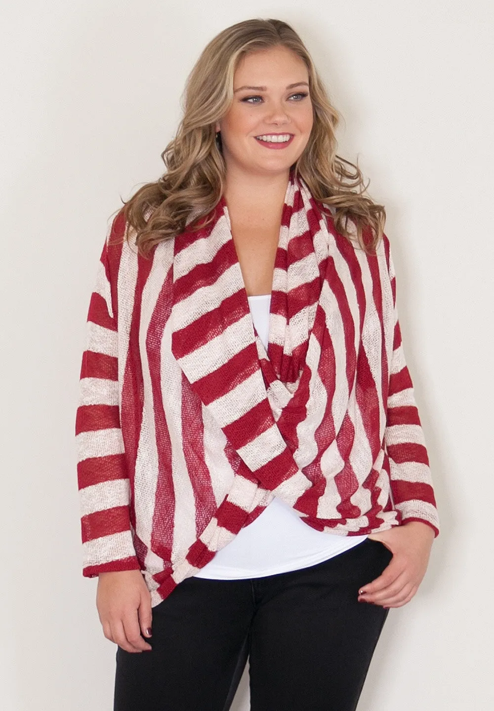 Zaidee Striped Cardigan