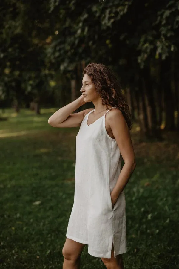 Zoe Linen Slip Dress | Multiple Colours